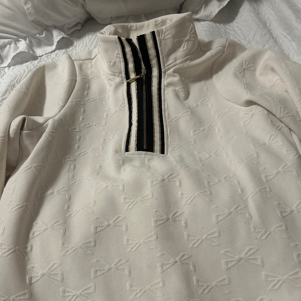 Mary Square Cream Bow Two Piece Matching Set